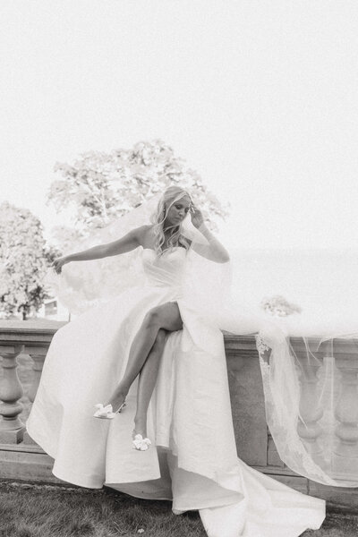 Fine art wedding photograph capturing emotional documentary moments.