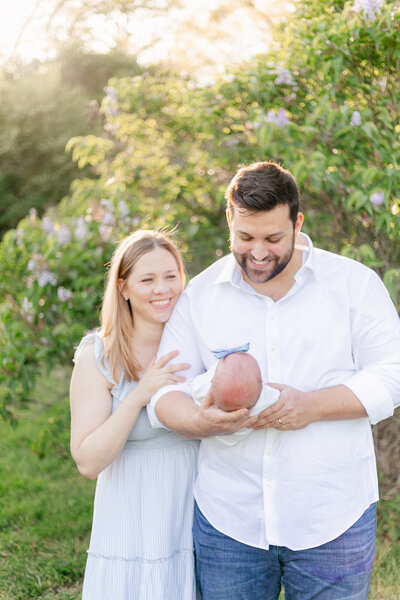 Outdoor family portraits in Rochester NY by family photographer Emi Rose Studio