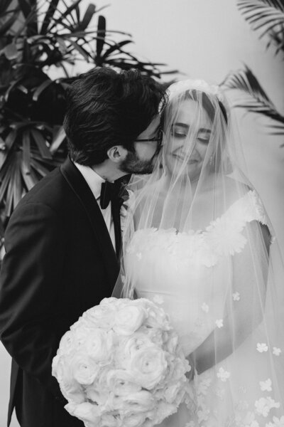 groom leads bride after wedding ceremony