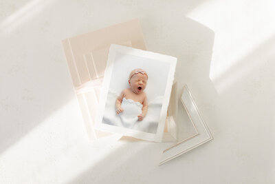 preserving boston newborn portraits with artwork