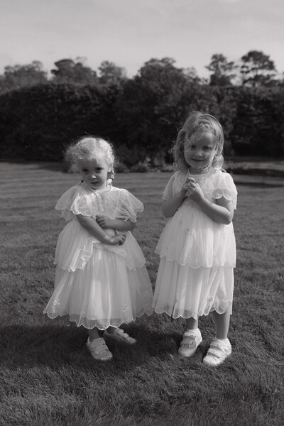 Newly we couple pose for a photography at there sunny luxury wedding ceremony in the south of France