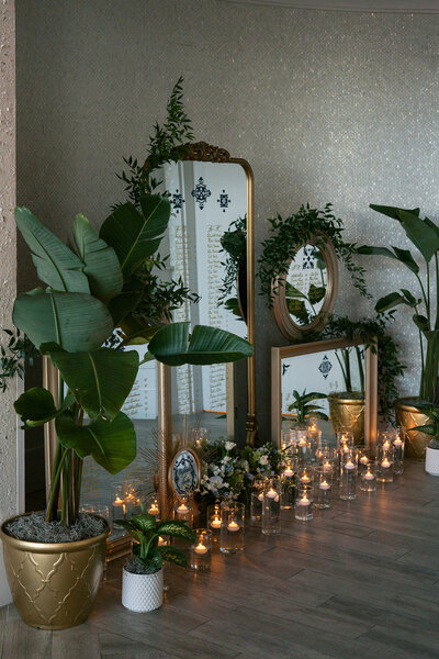 Wedding Decor Mirror Rentals Seating Chart Display | Westin Hilton Head Island Wedding | Hilton Head Island, South Carolina |  Wedding Decor Rentals  | Event Decor Rental | Trish Beck Events | Ashly McCoy Photography | Coastal Floral & Events