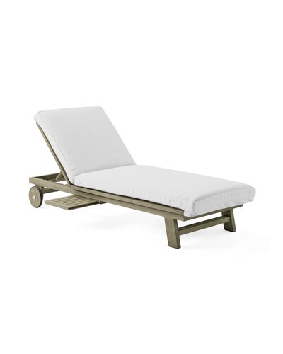 Teak Chaise Pool Lounger for Patio