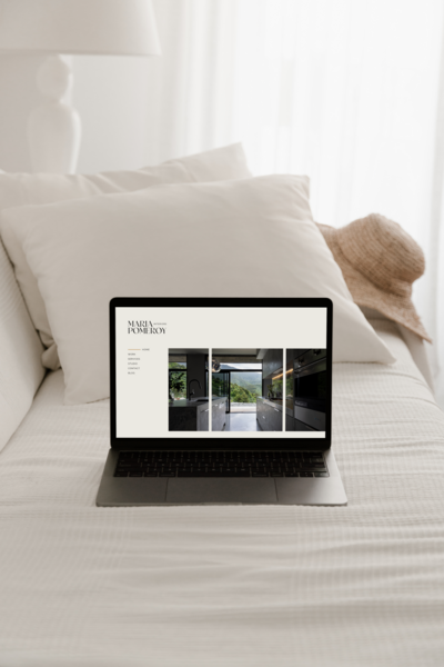 Maria Pomeroy Interiors brand design and website design