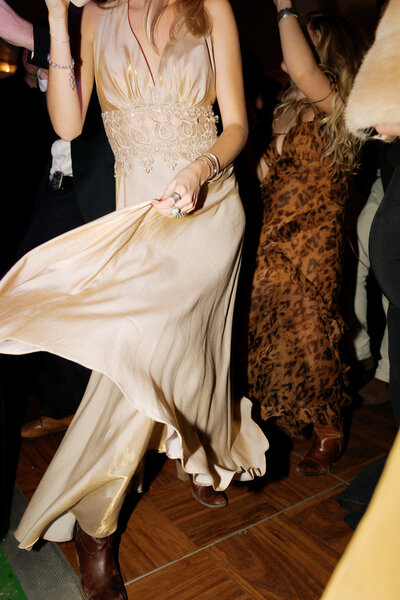 Wedding guest reception dancing at tented private residence Autumn farm wedding in Tennessee. Lindsey Whatley Photo, East Coast Documentary-style Wedding Photographer