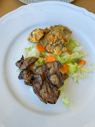 Rabbit two ways from Trattoria Peposo in Pietrasanta, Italy