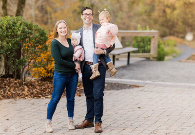 Family Fall Portrait Session, Roswell Georgia, Roswell Mill Park