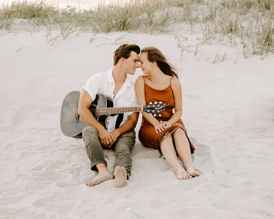 Adventurous Couples Session at the Beach in Charleston, SC