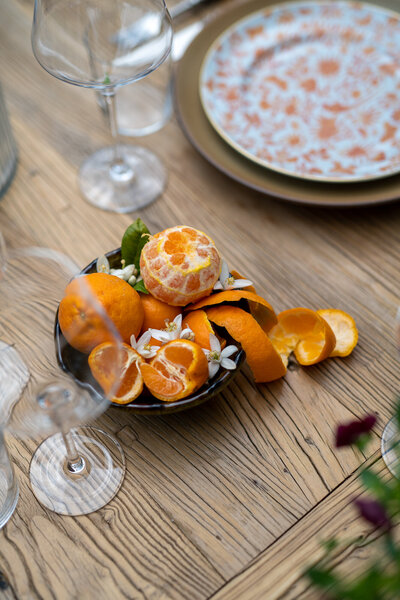 Peeled Orange Tableset | Nicole Chapman Design