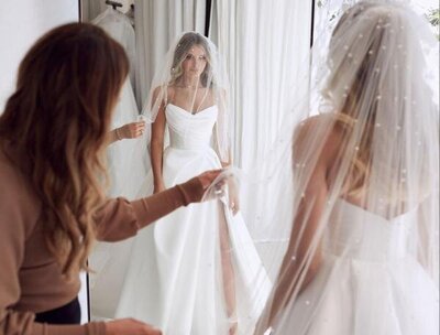 Mariana Hardwick Bridal 'Chantelle' wedding dress stocked at Sunday's Bride, London for the modern bride