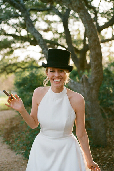 Bridal portrait captured on 35mm film by Southern California documentary wedding photographer