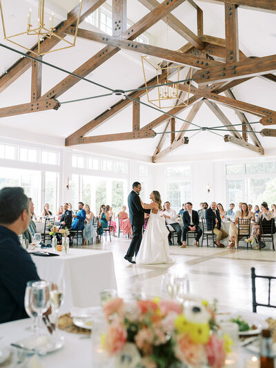 Refined wedding reception at the Omni Homestead in Virginia featuring floral design and elevated celebration, photographed by destination wedding photographer in Virginia and DC

