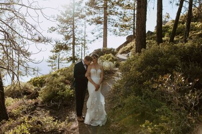 couple reading vows in Scotland