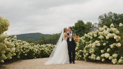 Husband and wife at Pippin Hill in Charlottesville, Virginia. 