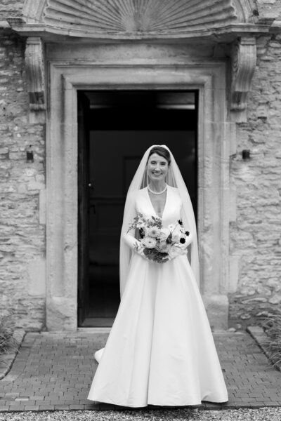 Kin House bride wears Justin Alexander wedding dress