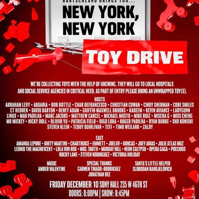 Brent Ray Fraser Performs at New York New York Susanne Bartsch Sony Hall NYC Annual Toy Drive 2018