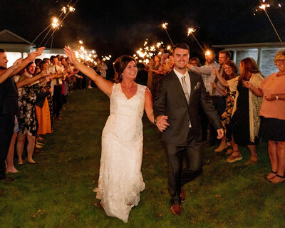 wedding sparkler exit