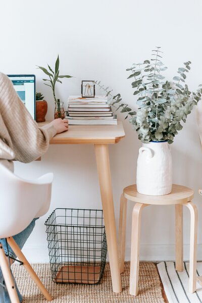 laptop and desk - brand and website designer