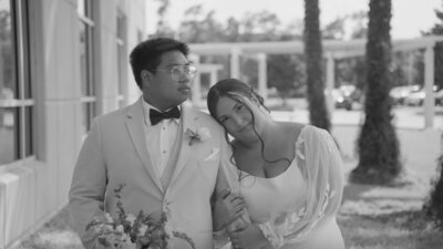Wedding Couple Posing for Video