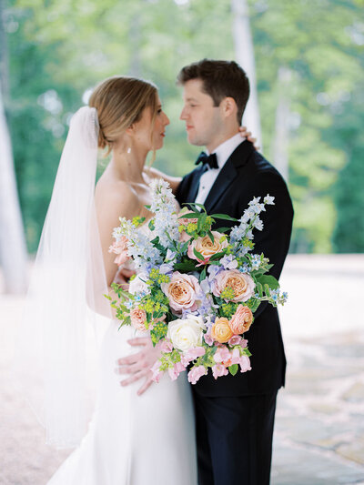 rainy spring wedding day