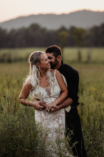 Cades Cove elopement by Smoky Mountain photographers