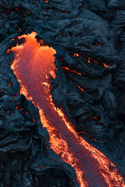 Lava flow in Hawaii by Melissa Byrne Photography