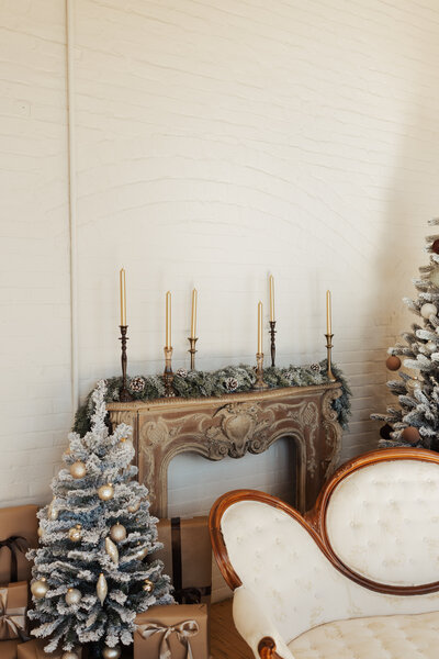 Holiday winter photography set at The Archer Atelier