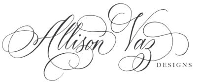 Calligraphy Logo Allison Vaz