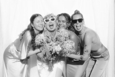 Luxury wedding in Europe – sophisticated bride in a modern wedding gown and groom in a timeless suit.