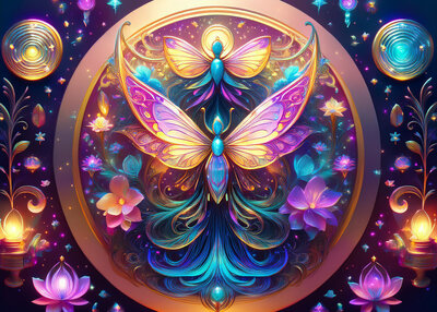 Fairy Star Branded Magical Fairy Dish Element Symbolizing Transformation