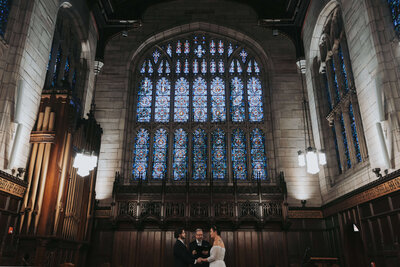 An intimate elopement and ceremony at First Presbyterian Church in Lewisburg, TN.