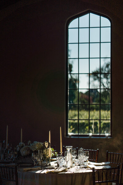 new york vineyard wedding table detail