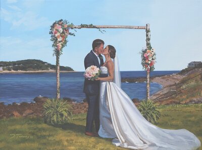 Wedding day painting