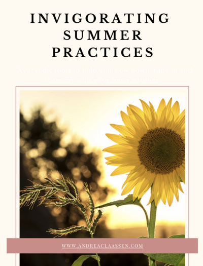 Ayurvedic summer guide