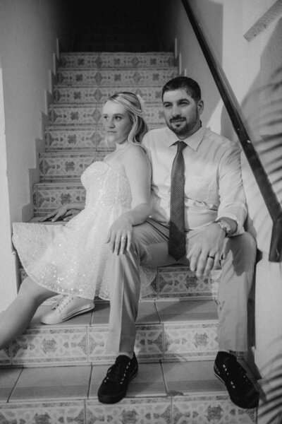 Bride and groom in Jamaica at Sandals Resorts at sunset – destination wedding photography by Tori Nichole Photography.