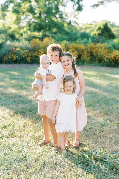 Schaefer children on beach