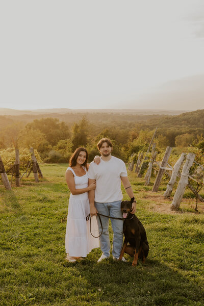 Alaska proposal photographer, vineyard engagement photos, alaska family photographer