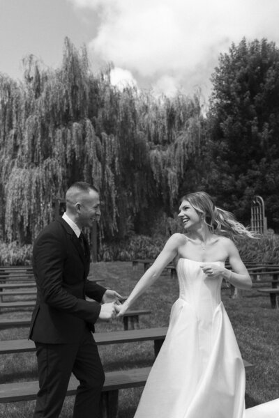 bride and groom at ceremony