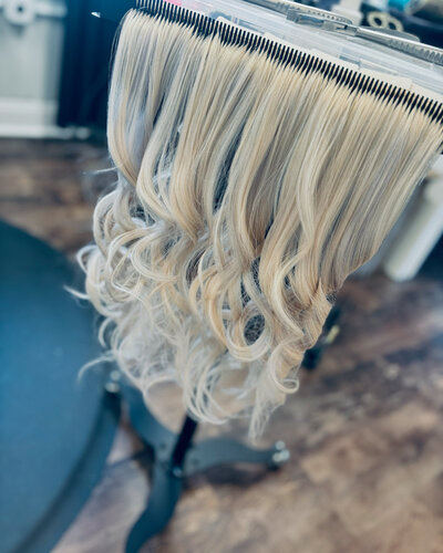 fusion hair extension install