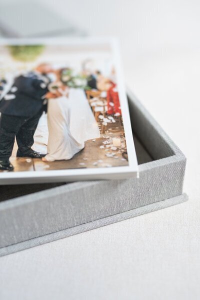 Prints in a box by one of the best film and digital wedding photographers, Nicole Simensky