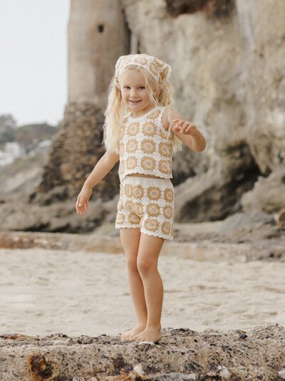 This darling Crochet Tank Set is a sure summer staple. 
