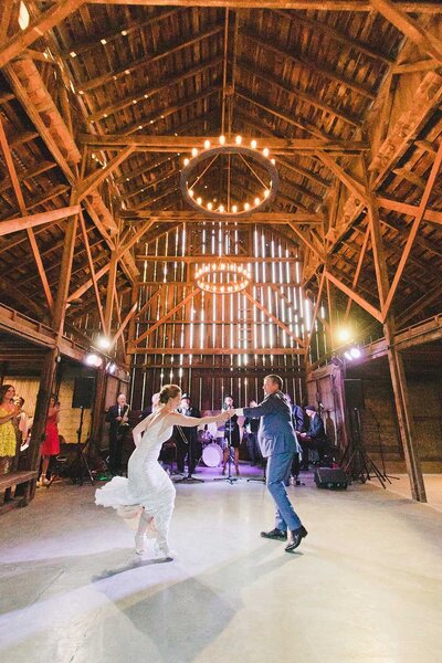 LA wedding photographer for luxury barn wedding