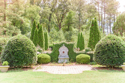 The most popular ceremony site at this venue is inside the European style gardens.