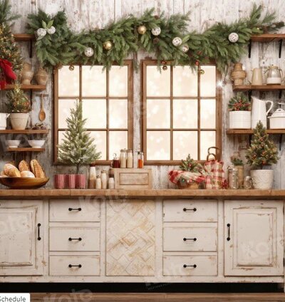 White Christmas Kitchen