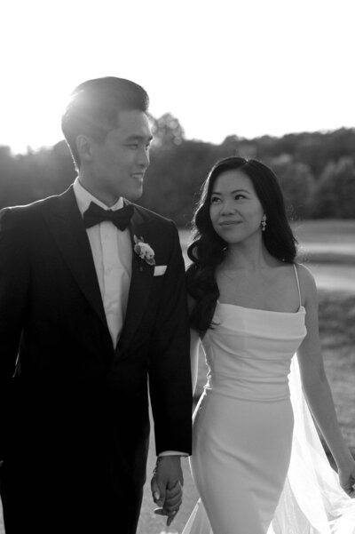 Toronto Wedding Photographer Bride and Groom Editorial Portrait at Guild Inn Estate Toronto Editorial Wedding Hailey Bieber Wedding Dress | Jacqueline James Photography