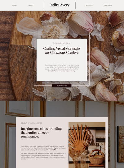 Elaborate Daydreams Design Great Lakes Bay Showit Websites Indira 3