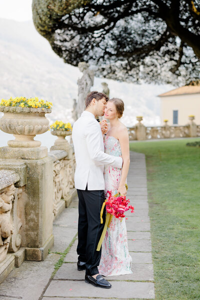 This stunning spring wedding at Villa Balbianello on Lake Como provided the perfect backdrop to capture their love story.