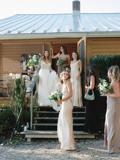 Modern Australian style all reflexed rose bridal bouquet
