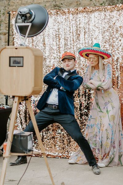 Premium party entertainment modern wooden photo booth hire for De Vere Tortworth Court corporate events, weddings, private parties, brand launches and more