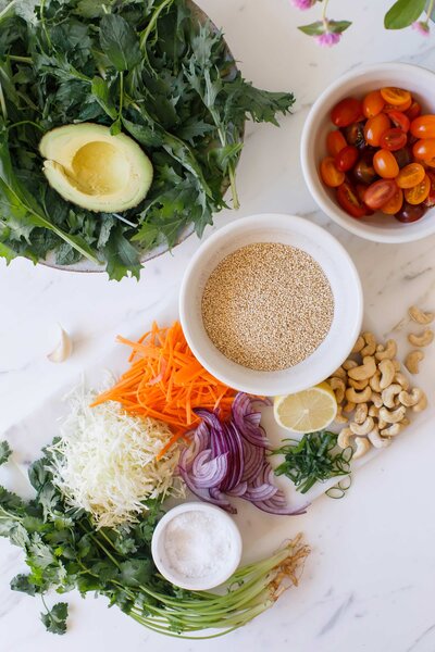 Bed with pillows and crumpled linen.